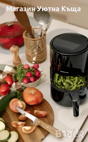 НОВ Еър Фрайер с Гаранция Mellerware Crunchy Basic