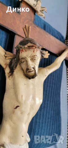 Голям църковен кръст120см.-74см. от 19век., снимка 2 - Антикварни и старинни предмети - 28846163