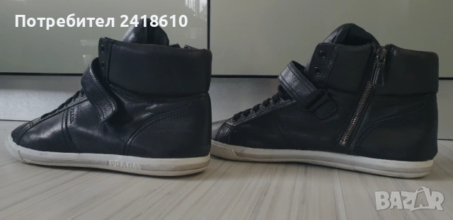 Prada Leather UNISEX Sneakers Size 41 - 26см ОРИГИНАЛ! ЕСТЕСТВЕНА Кожа!, снимка 6 - Кецове - 53384503