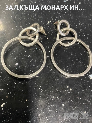 Сребърни обеци, снимка 3 - Обеци - 51185850