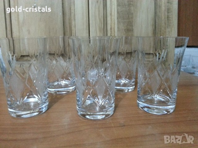 Кристални чаши Бохемия , снимка 1 - Антикварни и старинни предмети - 35538591