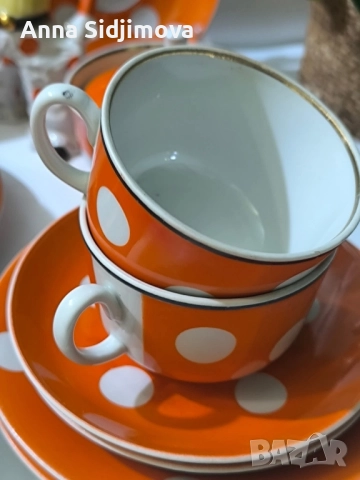 Руски порцелан сервиз за чай и статуетки , снимка 5 - Сервизи - 52174140