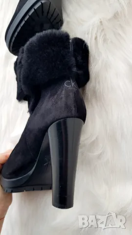 Нови дамски ботуши Calvin Klein агнешка кожа №40/41, снимка 9 - Дамски ботуши - 48288024