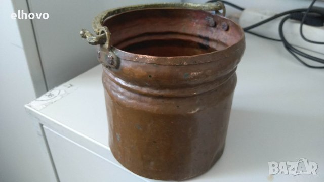 Медно бакърче , снимка 3 - Антикварни и старинни предмети - 39196988