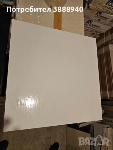 Гранитогресни плочки "Lafaenza"- бели/гланцови/на черти, снимка 2 - Гранитогрес и плочки - 52362384