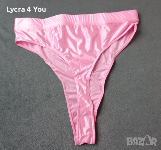 M/L нова дамска дълбока прашка от ликра в розово, снимка 2 - Бельо - 43562974