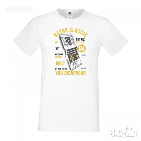 Мъжка тениска Tetris Brick Game Игра геймър,Изненада,Подарък,Празник 
