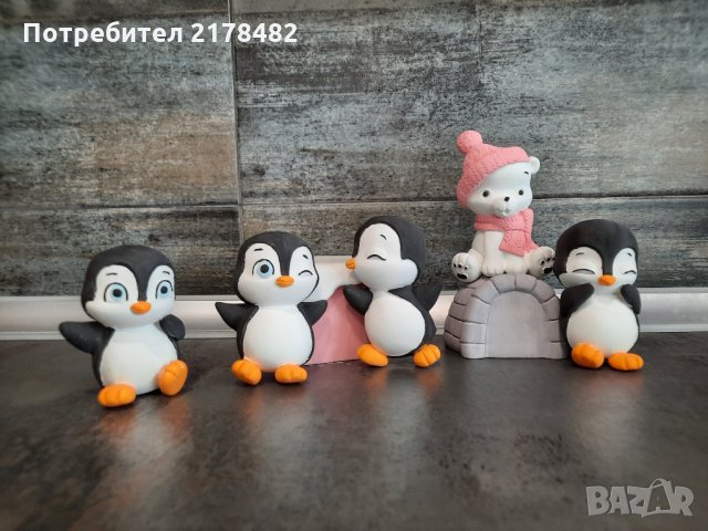 Керамични кубчета Пингвини, снимка 1 - Други - 34665691
