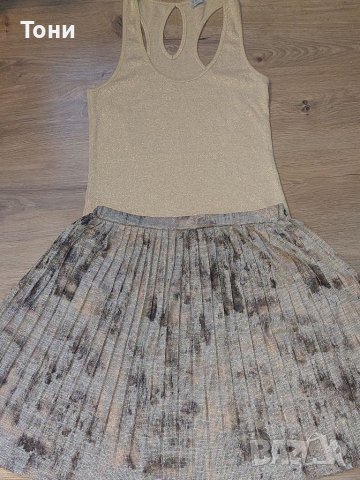 Дамска плисирана пола, снимка 2 - Поли - 37274324