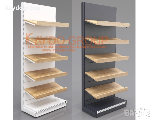 Стелаж за хляб, печива, пекарна, соленки, фурна, хлебарница, метален с дървен гръб НОВ!, снимка 12 - Стелажи и щандове - 51837225