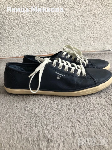 Дамски кецове GANT- естествена кожа, снимка 4 - Кецове - 51216855