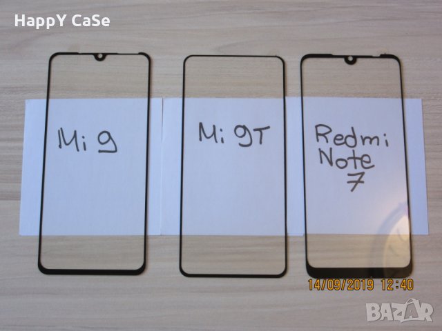 5D ЦЯЛО ЛЕПИЛО Стъклен протектор за Xiaomi Mi 9 Lite 9T A3 Redmi K20 Pro , снимка 8 - Фолия, протектори - 24990099