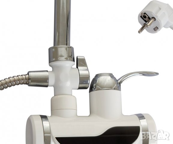 Смесителна батерия-проточен бойлер с дисплей и душ за стенен монтаж, снимка 7 - Бойлери - 33262574