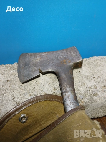 Стара руска изцяло метална туристическа секира 1965г., снимка 3 - Други ценни предмети - 53476880