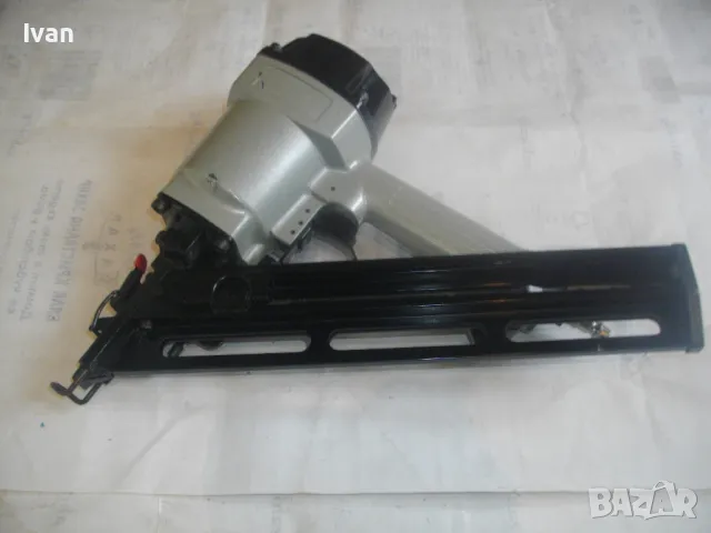 ПНЕВМАТИЧЕН ИНДУСТРИАЛЕН ТАКЕР ЗА ПИРОНИ РАЗМЕР 32-64мм 34 ГРАДУСА КАТО НОВ ГОЛЯМ С БЪРЗА СИСТЕМА, снимка 4 - Други инструменти - 48707902