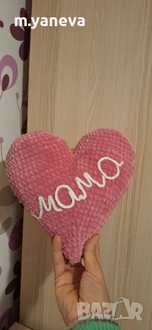 ръчно плетени сърца, снимка 2 - Декорация за дома - 53189935
