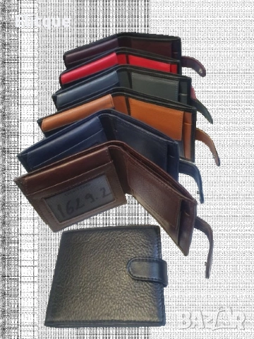 Мъжко портмоне в изчистен дизайн от естествена к.