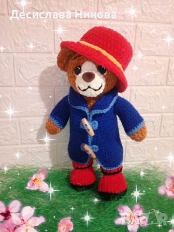 Падингтън-ръчна изработка-40см, снимка 9 - Плюшени играчки - 36919589