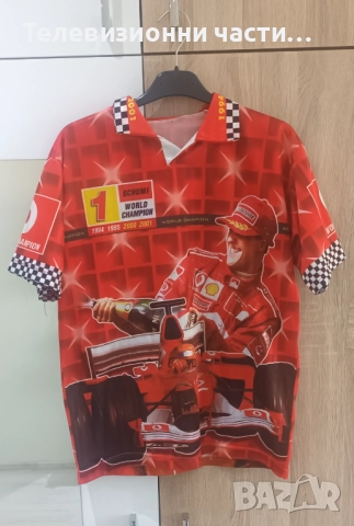 Винтидж ретро тениска Михаел Шумахер Michael Schumacher Schumi #1 World Champion Световен Шампион