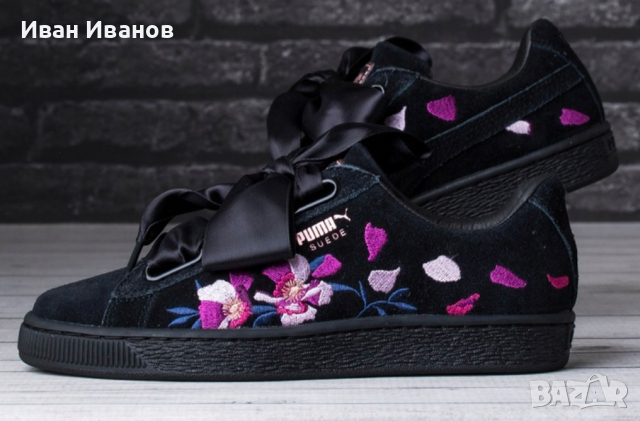 Puma Suede Heart Flowery  кецове / маратонки номер 39, снимка 2 - Маратонки - 44865851