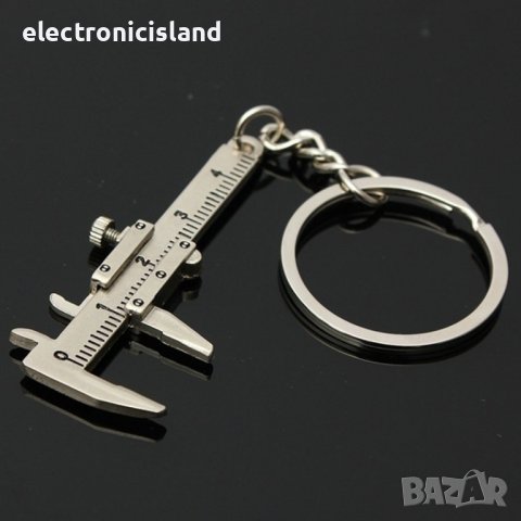 Нов моден ключодържател автомобилен мини ключ шублер 0-40 мм за измерване