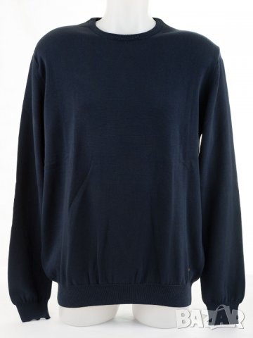 Памучен мъжки пуловер в тъмносиньо марка Jimmy Sanders - XL, снимка 2 - Блузи с дълъг ръкав и пуловери - 27248910