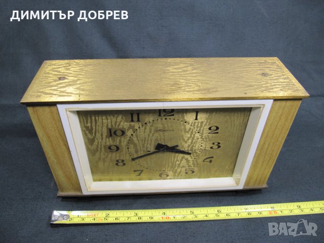 СТАР РЕТРО СОЦ СССР НАСТОЛЕН МЕХАНИЧЕН СЕДМИЧЕН ЧАСОВНИК МОЛНИЯ, снимка 7 - Антикварни и старинни предмети - 35002082