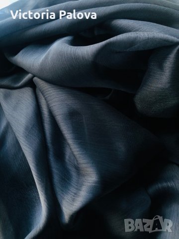 Голям копринен шал 240см на 90см, снимка 5 - Шалове - 27230537