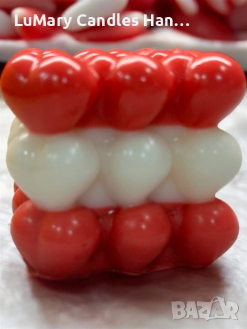 Свещ “Сърца в хармония”, снимка 6 - Декорация за дома - 53224774