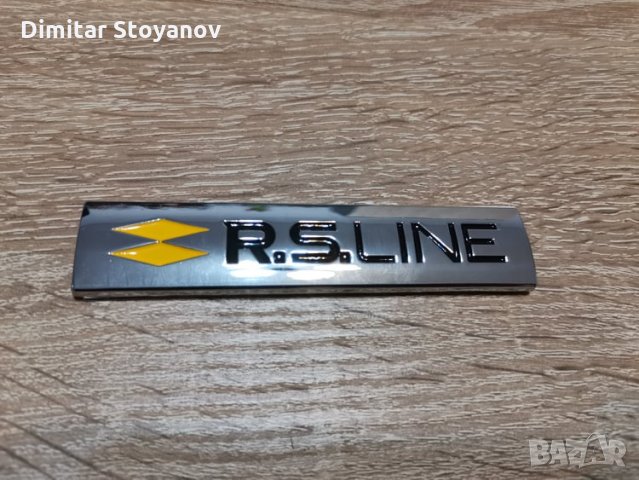 сребриста емблема Renault R.S. Line, снимка 1