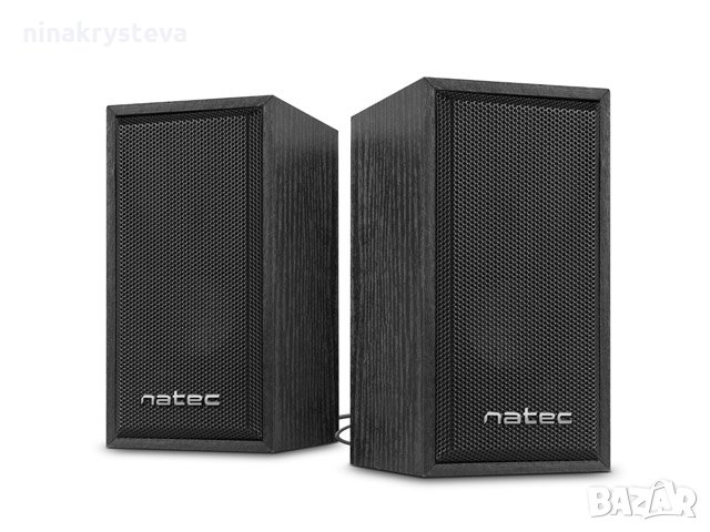 Тонколони Natec Panther, 6W RMS, 2.0, MDF,Контрол на звука на кабела, снимка 2 - Тонколони - 32645332