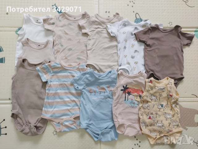 Лот бодита къс ръкав и потник размер 80