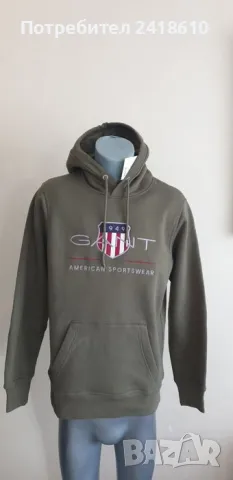GANT Shield Hoodie Mens Size M НОВО! ОРИГИНАЛ! Мъжки Суичер!, снимка 7 - Спортни дрехи, екипи - 47334912
