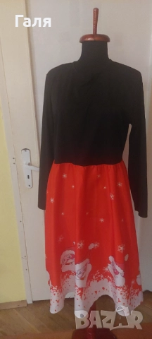 Коледна рокля размер Л/ХЛ, снимка 2 - Рокли - 52183555