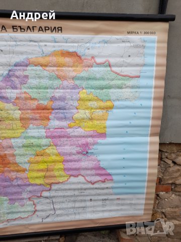 Стара учебна карта НРБ, снимка 4 - Други ценни предмети - 37993774