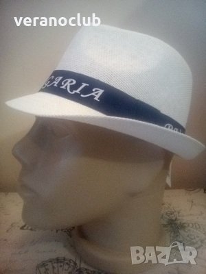 Мъжко лятно бомбе България Бяло 58 см, снимка 2 - Шапки - 33645745