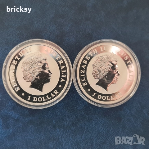 2 броя сребърни инвестиционни монети кукабура по 1 oz 2016 и 2017, снимка 2 - Нумизматика и бонистика - 52816139