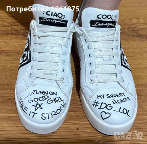 Дамски кецове D&G ест кожа, снимка 2 - Маратонки - 49577461