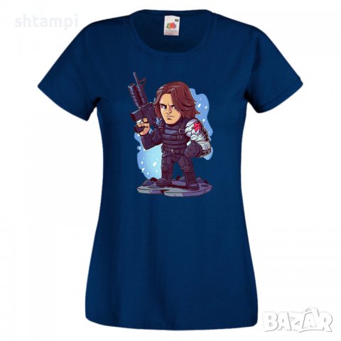 Дамска тениска Marvel Winter Soldier Игра,Изненада,Подарък,Геймър,, снимка 6 - Тениски - 36786215