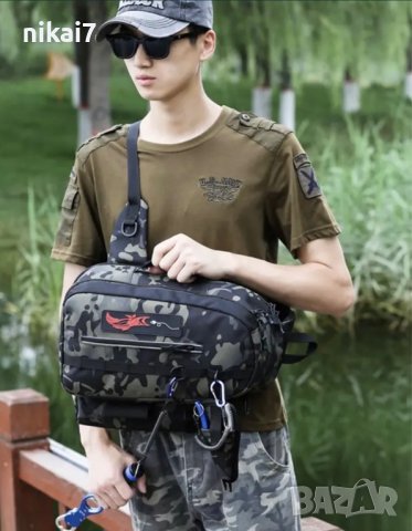 чанта за спинингов риболов Daiwa+риболовни принадлежности+джоб въдица, снимка 7 - Чанти - 42944302