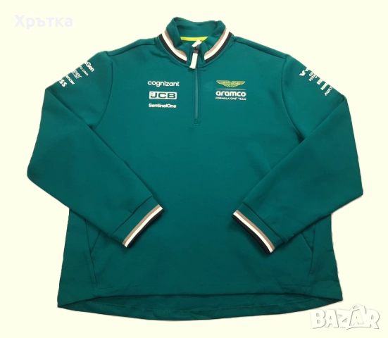 Aston Martin x Hugo Boss F1 Team - Оригинална мъжка блуза р-р 2XL, снимка 7 - Блузи - 52669214