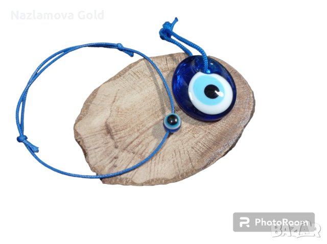 Талисман синьо око и гривна, снимка 2 - Ръчно изработени сувенири - 43707085
