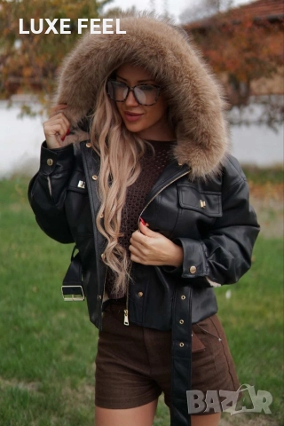 Дамски Къси  Кожени Якета ⚜️, снимка 3 - Якета - 52656873