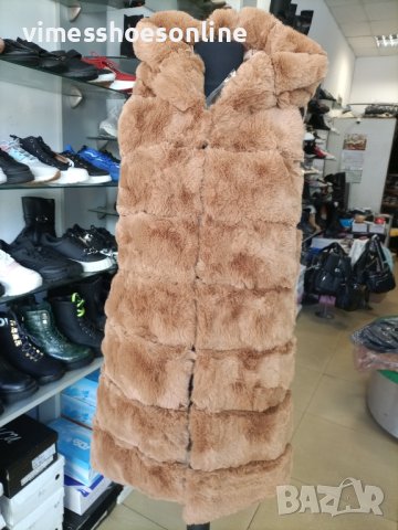 Дамски елек-пух, снимка 3 - Елеци - 42984690