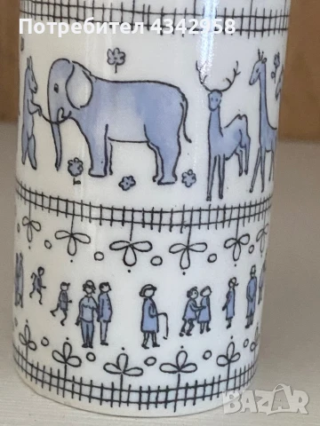 Wallendorf. Porcelain.1960-те. Мини ваза., снимка 4 - Антикварни и старинни предмети - 51367831