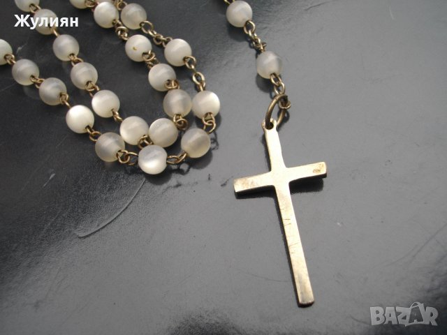 СТАРА СЕДЕФЕНА МОЛИТВЕНА БРОЕНИЦА , снимка 6 - Антикварни и старинни предмети - 43775497