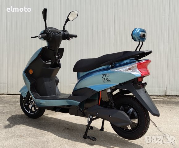 Електрически скутер модел EM006 в светло син цвят, снимка 6 - Мотоциклети и мототехника - 43151664