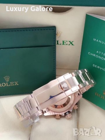 Mъжки часовник Rolex Daytona Cosmograph Rainbow Rose Gold с автоматичен механизъм, снимка 9 - Мъжки - 38212400