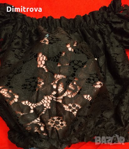 Дантелена блузка тип бюстие, снимка 6 - Корсети, бюстиета, топове - 27436681