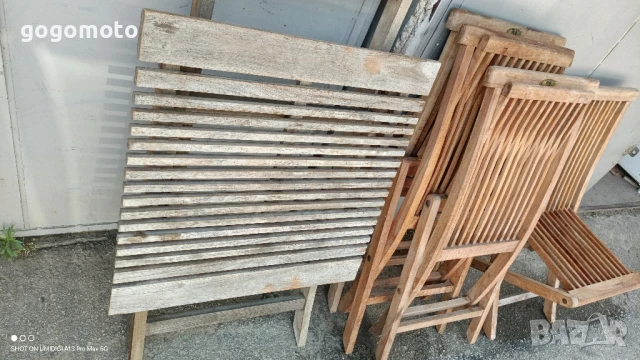 маса + 4 столове, градински ПЪЛЕН комплект, 4 стола , снимка 16 - Градински мебели, декорация  - 50884720